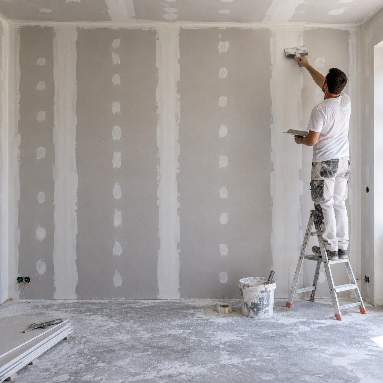 Travaux Renovation du Batiment, bandes à joints et finitions placo à Aulnay-sous-Bois